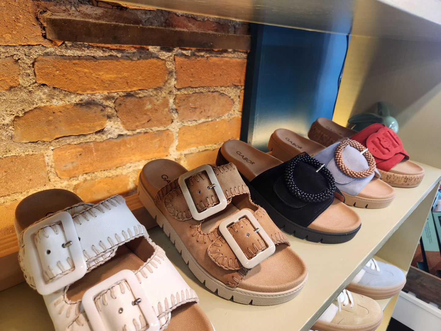 Gabor 741 Slide Saddle Suede