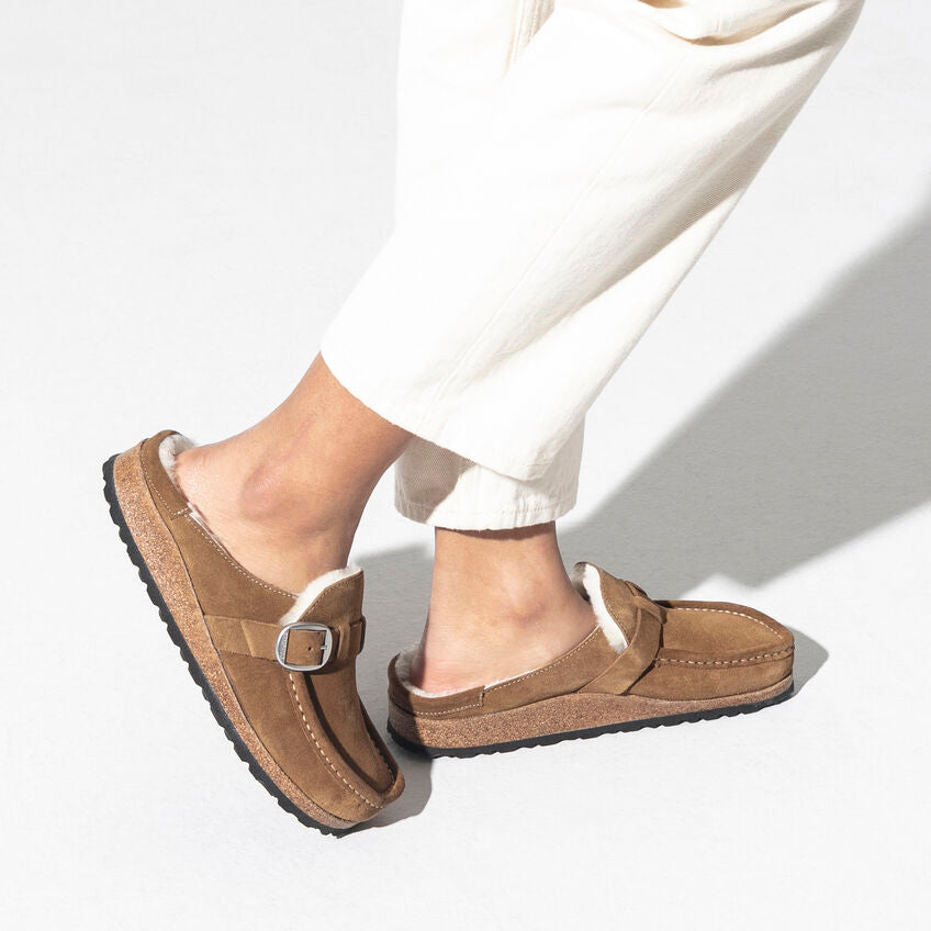 Birkenstock Buckley Shearling Tea Suede