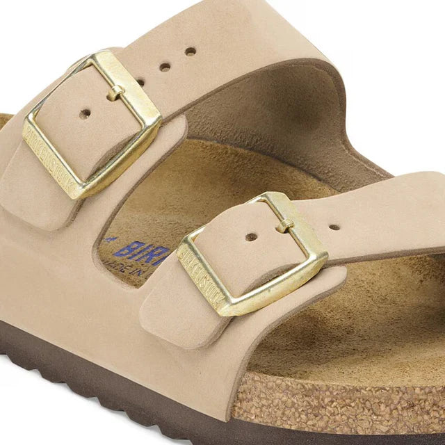 Birkenstock Arizona Sandcastle Nubuck Soft Footbed