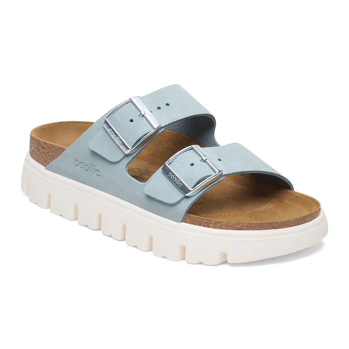 Birkenstock Arizona Chunky Baby Blue Suede