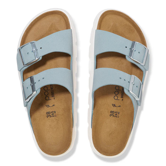Birkenstock Arizona Chunky Baby Blue Suede