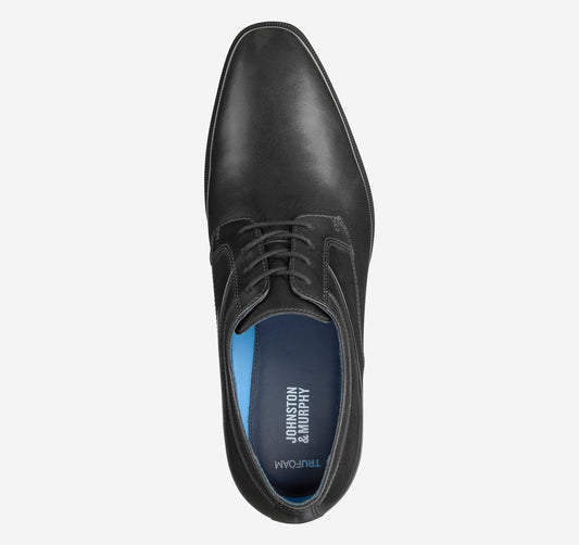 Johnston & Murphy Gibbons Plain Toe Black
