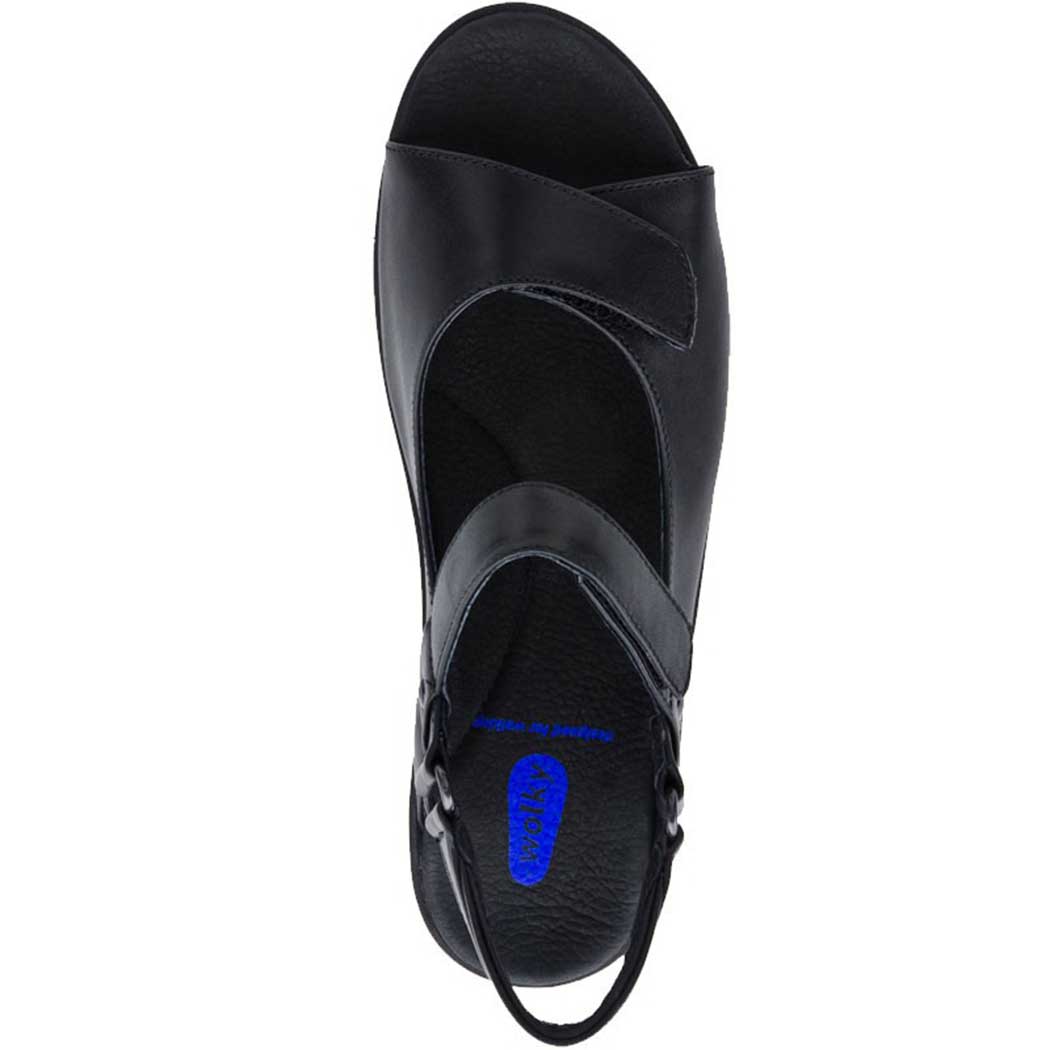 Wolky Pichu Black Leather