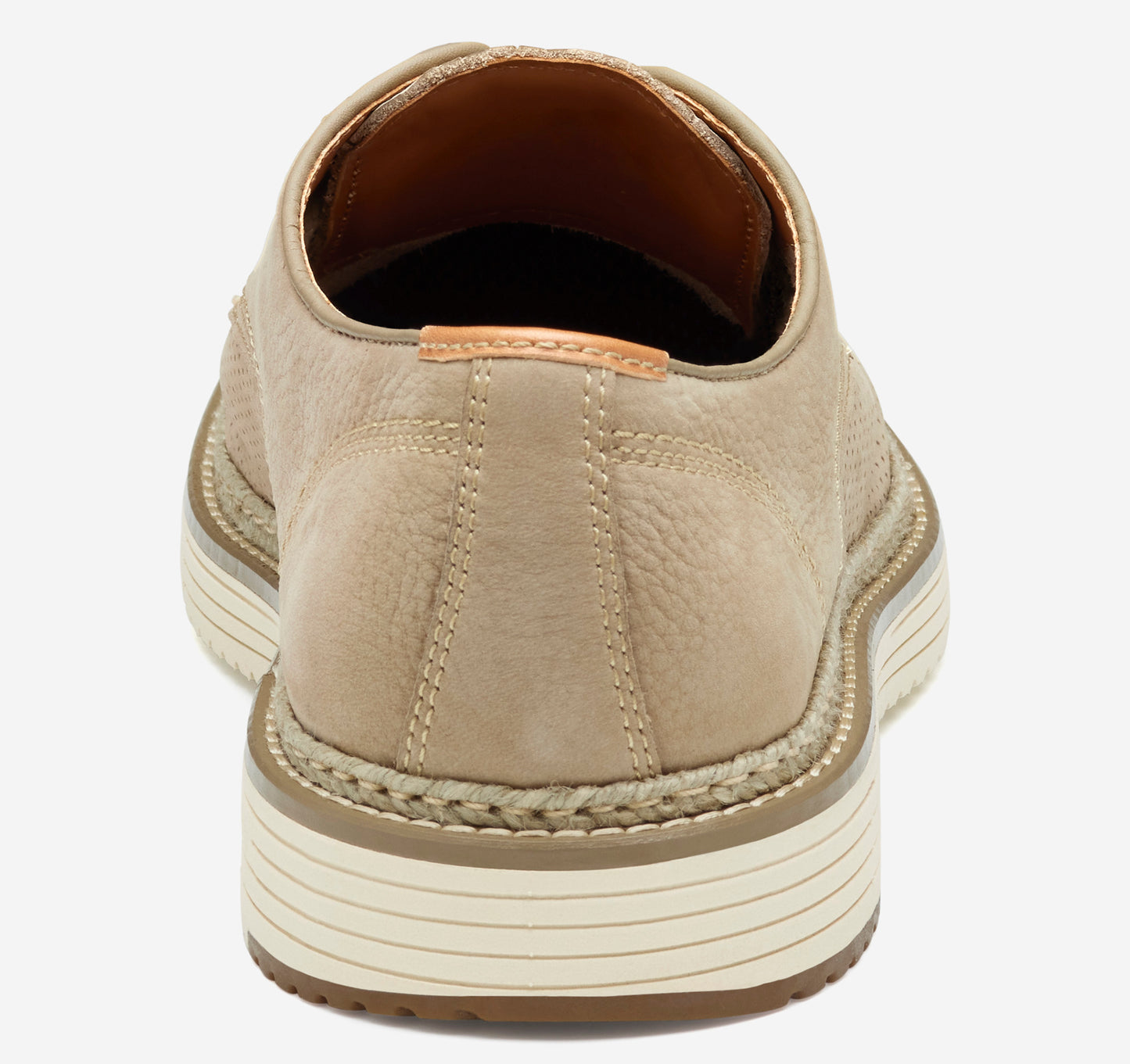 Johnston & Murphy Upton Perfed Taupe Nubuck