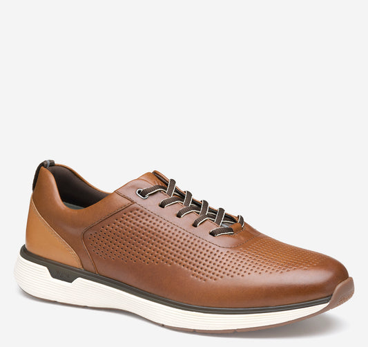 Johnston & Murphy Prentiss XC4 Embossed Tan Leather