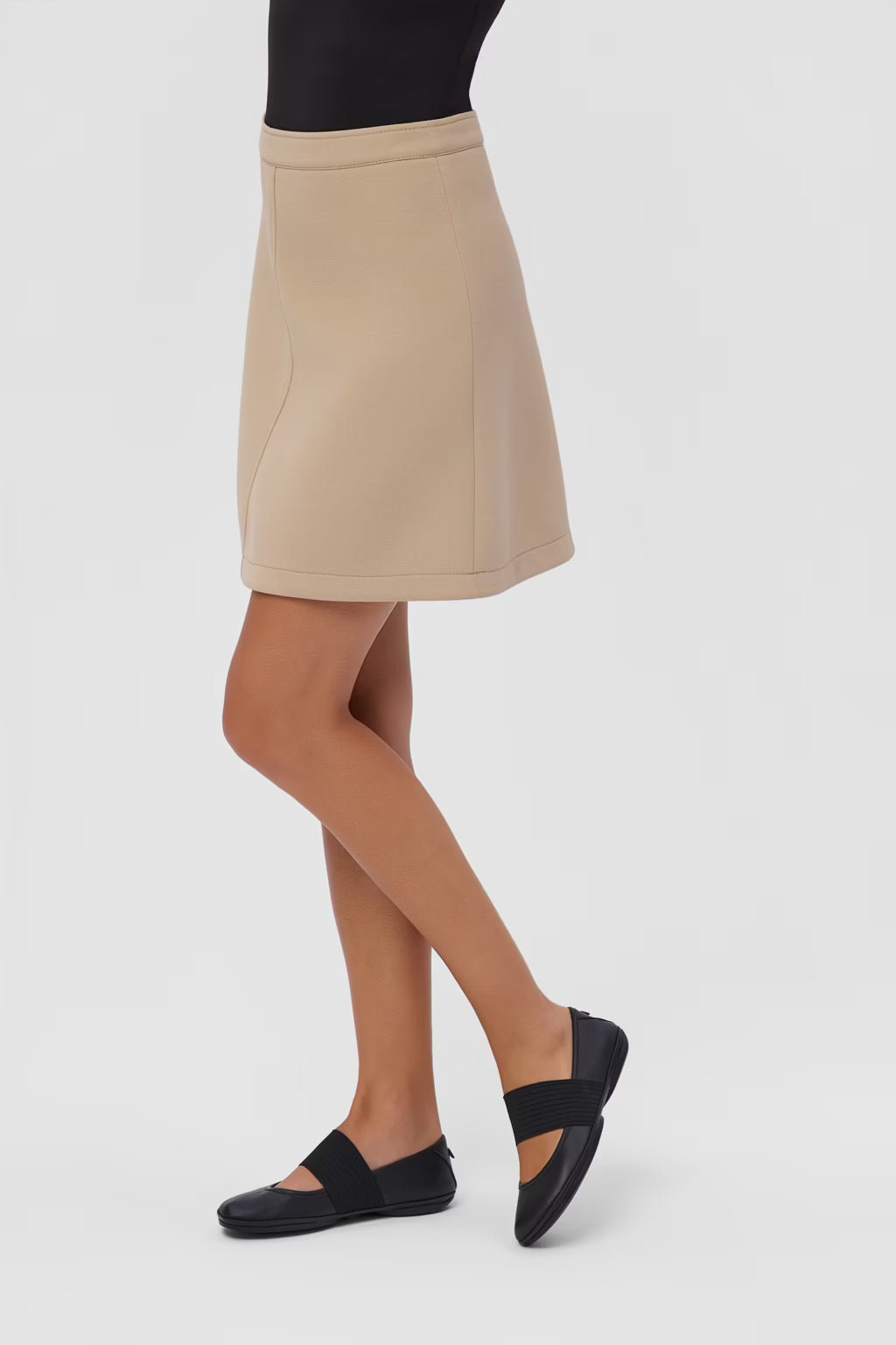 Camper Right Nina Ballet Black Leather