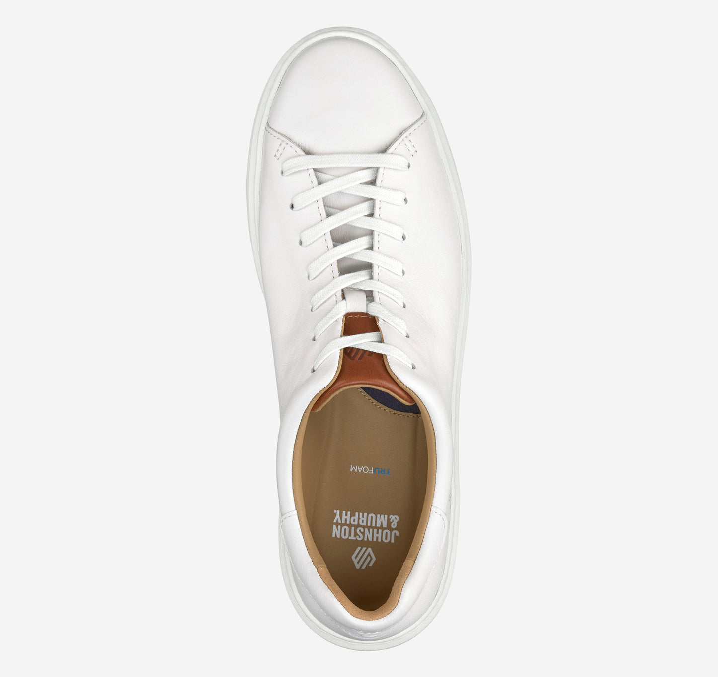 Johnston & Murphy Anders Lace White Leather