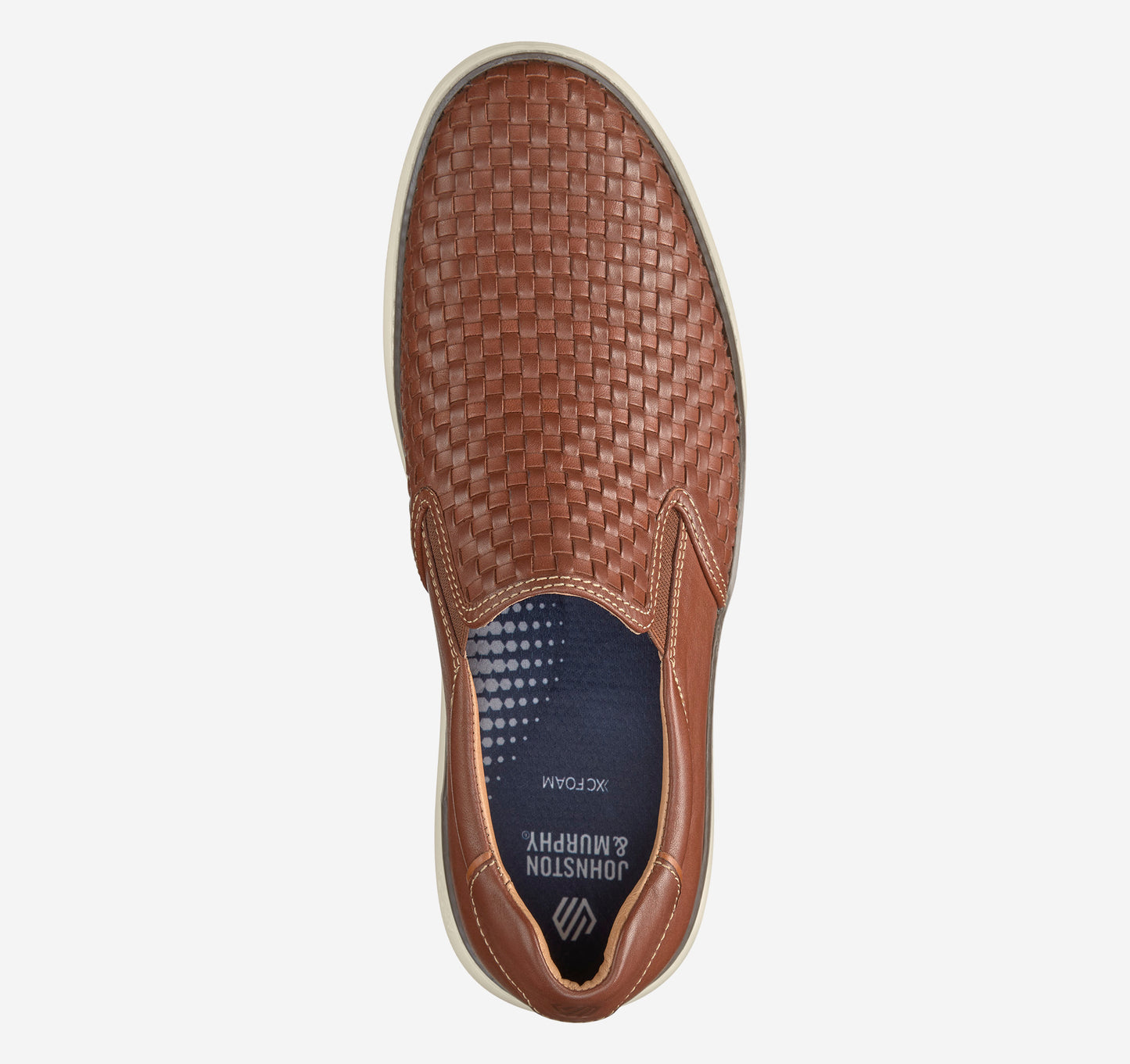 Johnston & Murphy McGuffey 2 Woven Slip-on Tan