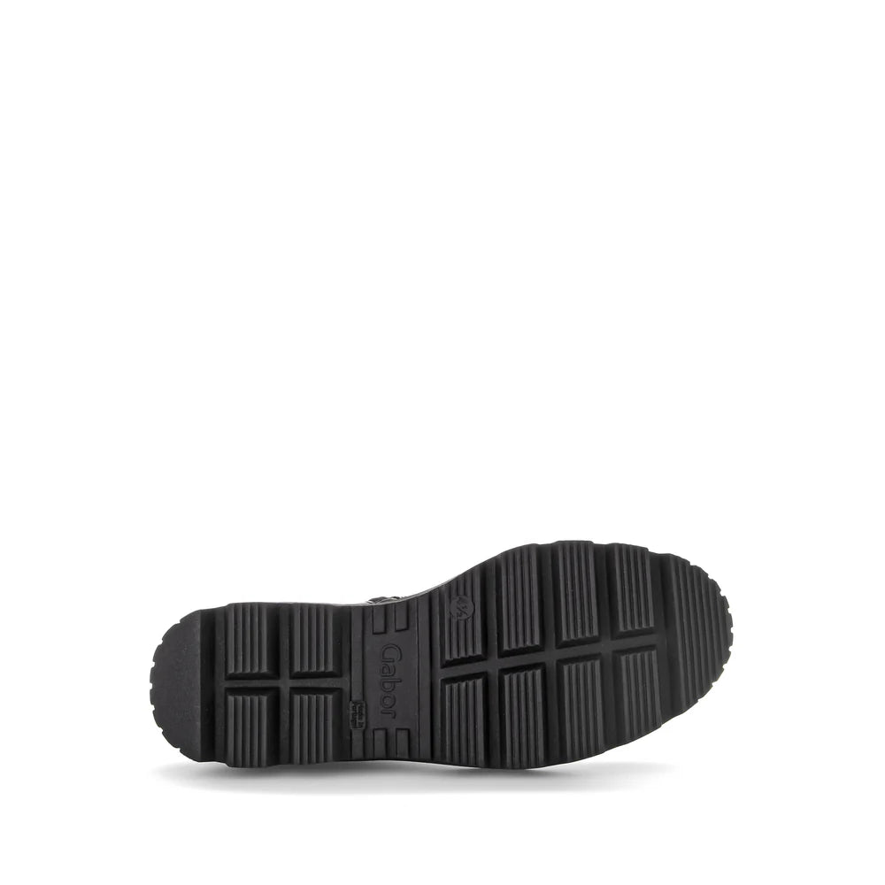 Gabor Lug Boot BLack Leather