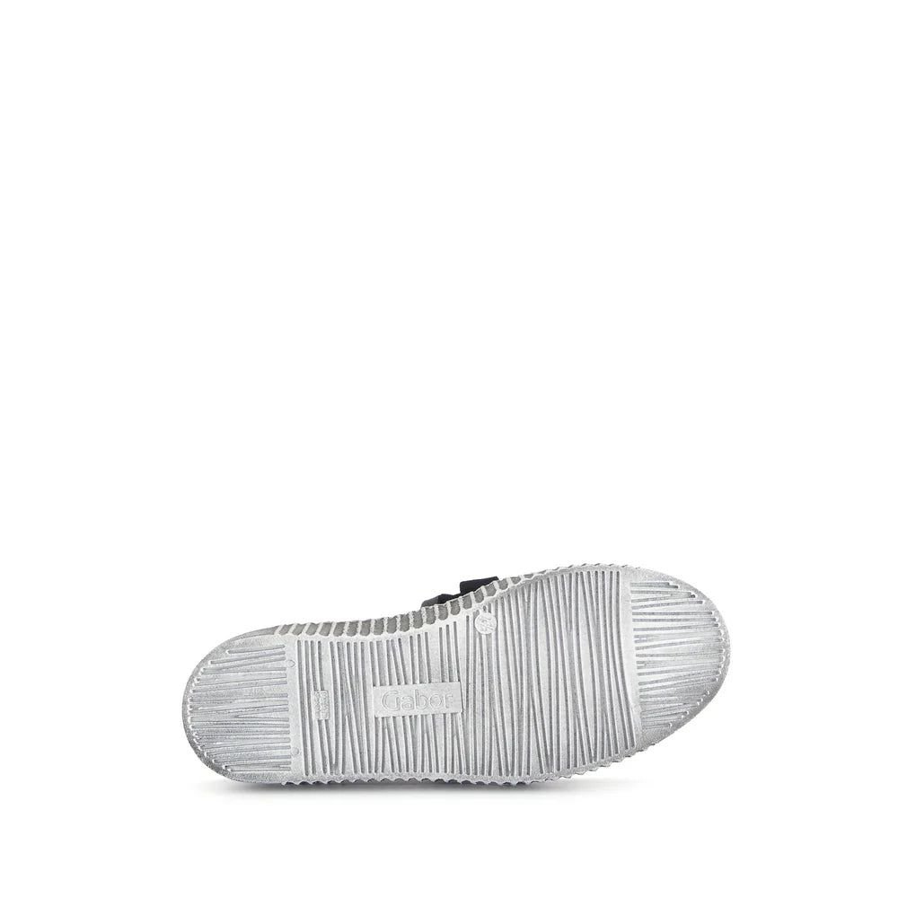 Gabor Bow Sneaker Smoky Black Leather