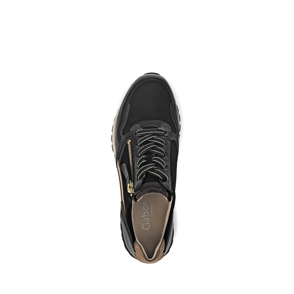 Gabor Kinsey Sneaker Black/Whiskey