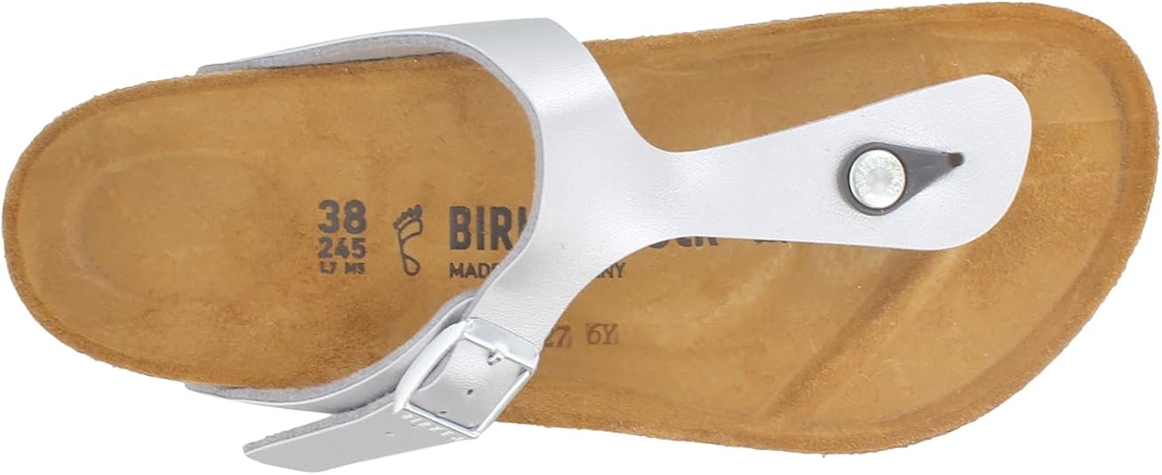 Birkenstock Gizeh Silver Birko-Flor