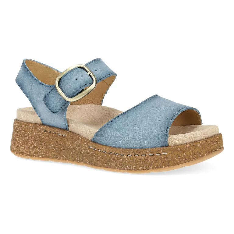 Dansko Bianca Blue Burnished Suede