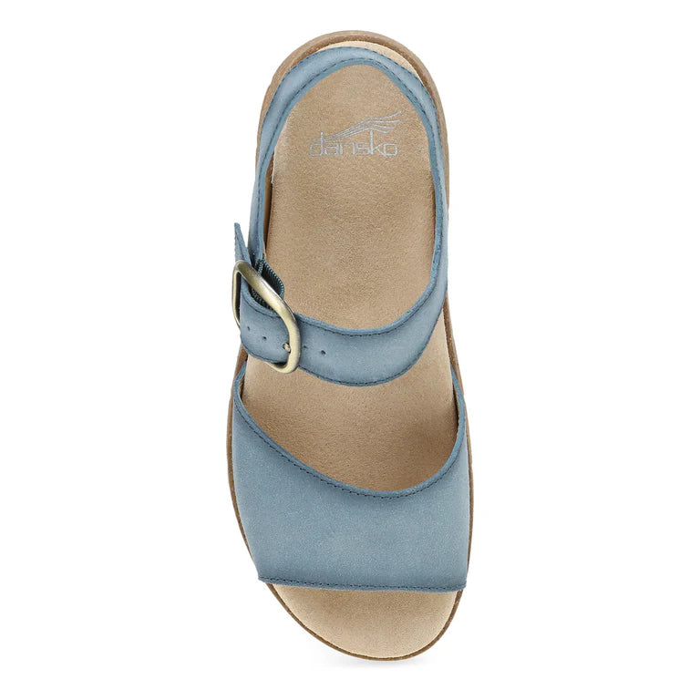 Dansko Bianca Blue Burnished Suede