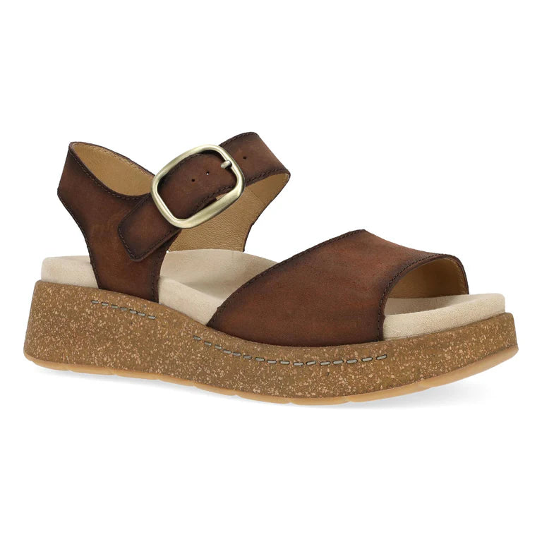Dansko Bianca Brown Burnished Suede