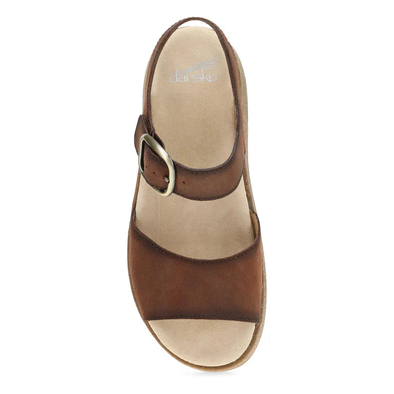 Dansko Bianca Brown Burnished Suede