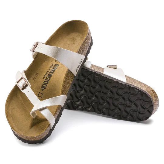 Birkenstock Mayari Pearl White Biko-Flor