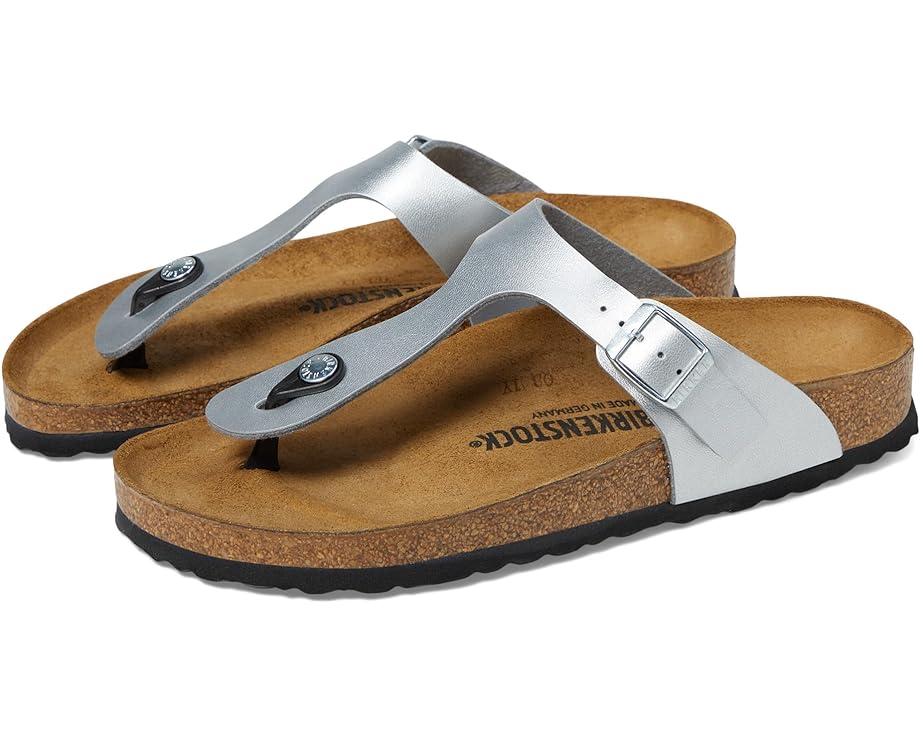 Birkenstock Gizeh Silver Birko-Flor