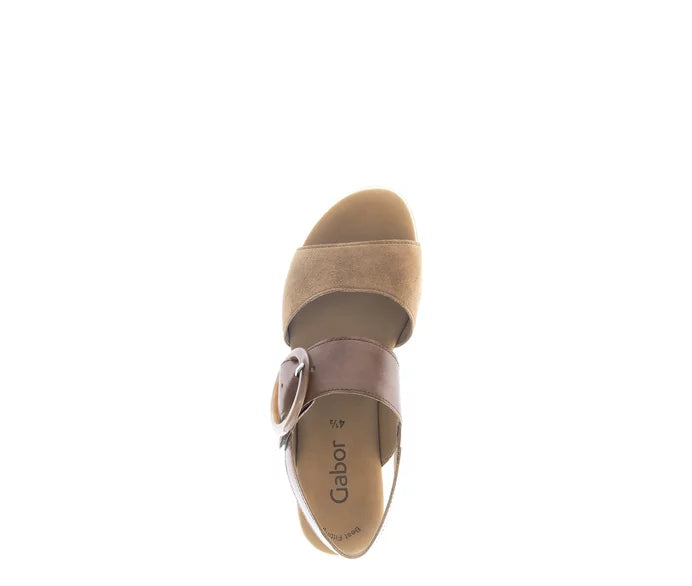 Gabor 645 Sandal Caramel/Walnut