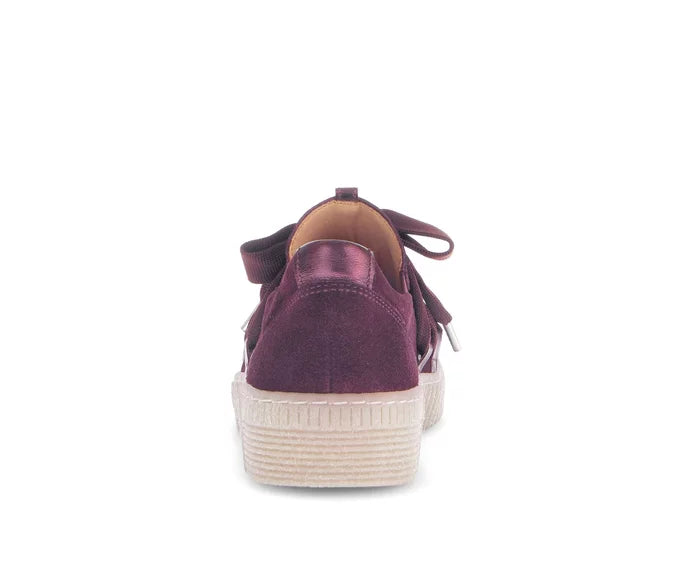Gabor Bow Sneaker Merlot Suede