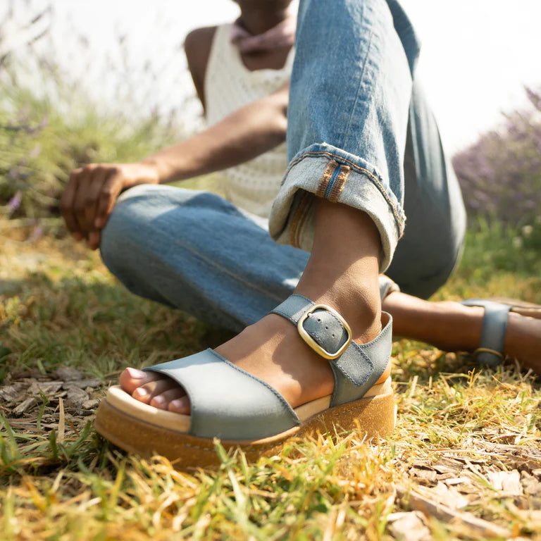 Dansko Bianca Blue Burnished Suede