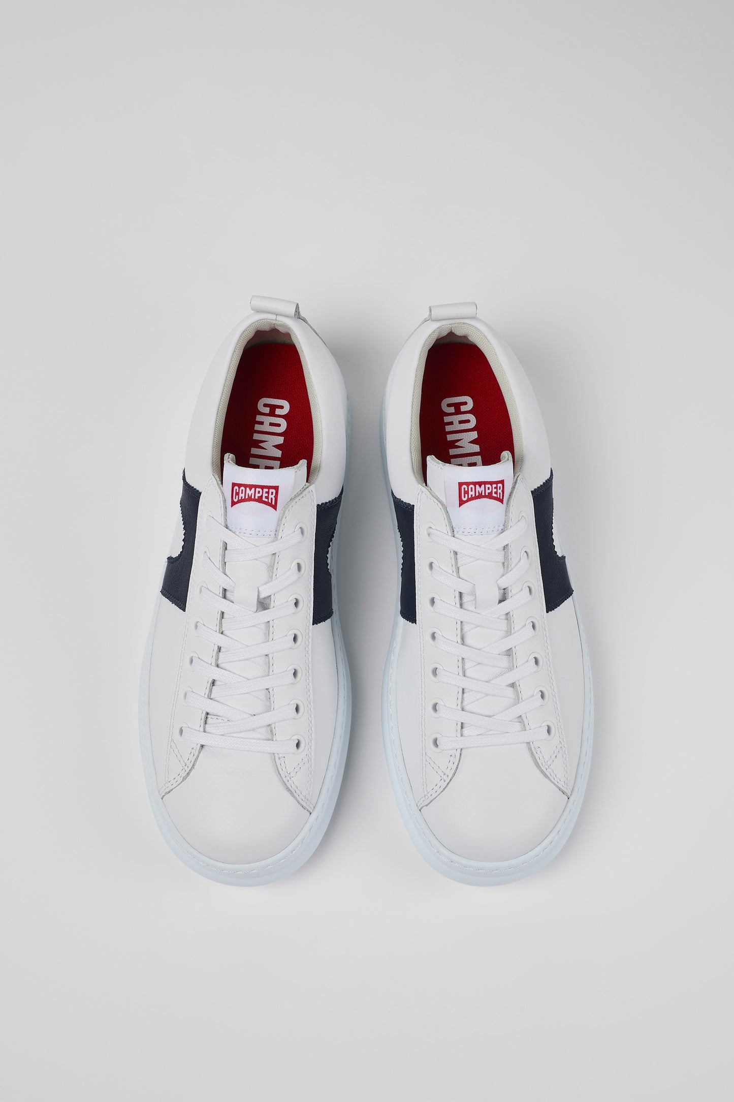 Camper Men's Runner White/Navy Leather