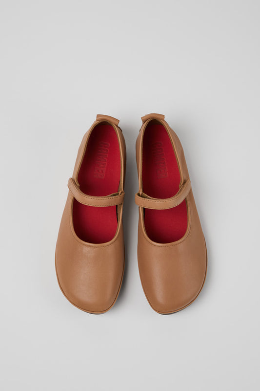 Camper Right Mary Jane Nude Leather