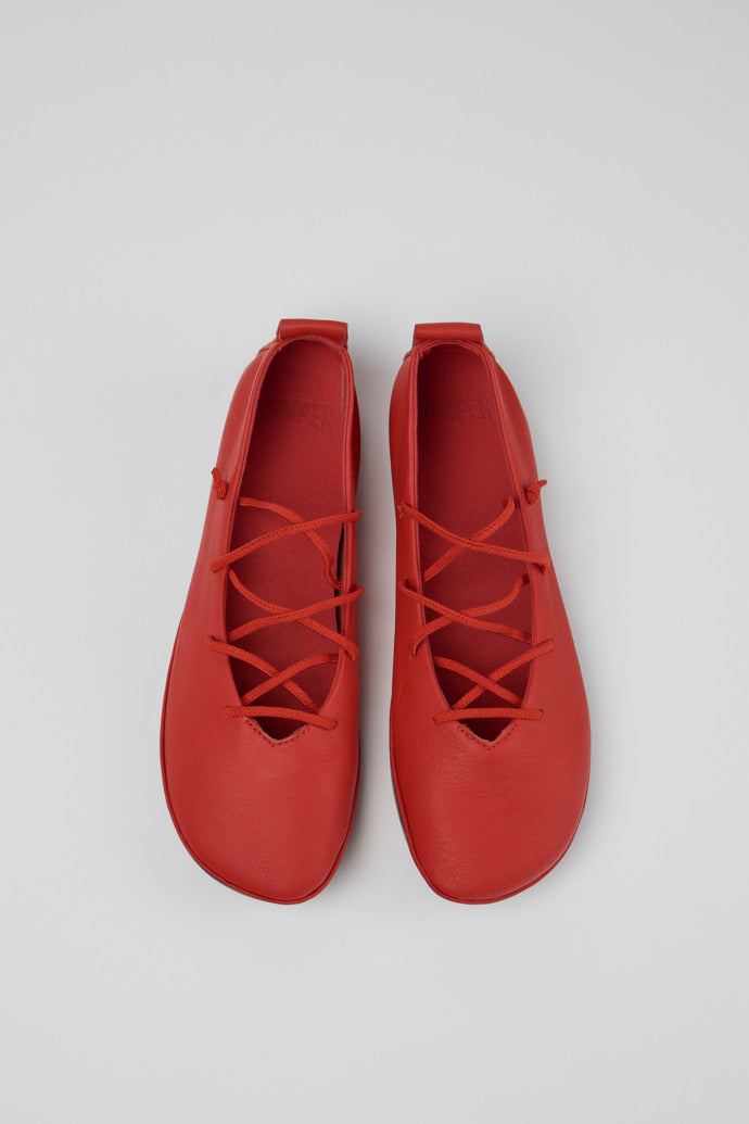 Camper Right Nina Lace Up Ballet Red