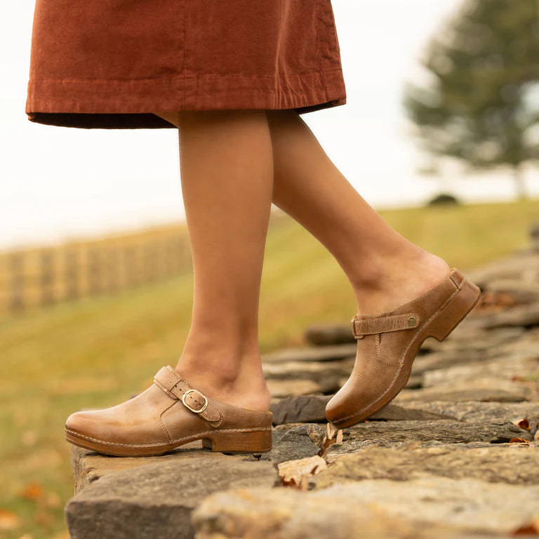 Dansko Millie Tan Brush Off Leather