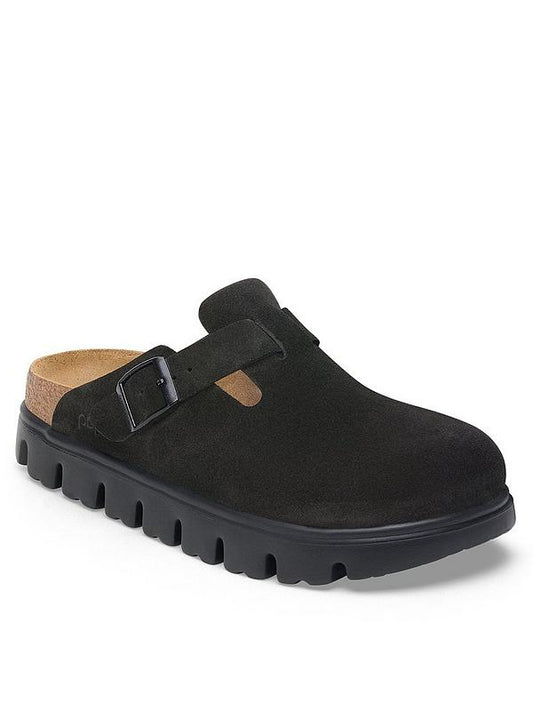 Birkenstock Boston Chunky Black Suede
