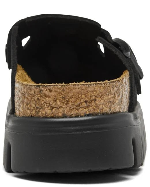 Birkenstock Boston Chunky Black Suede