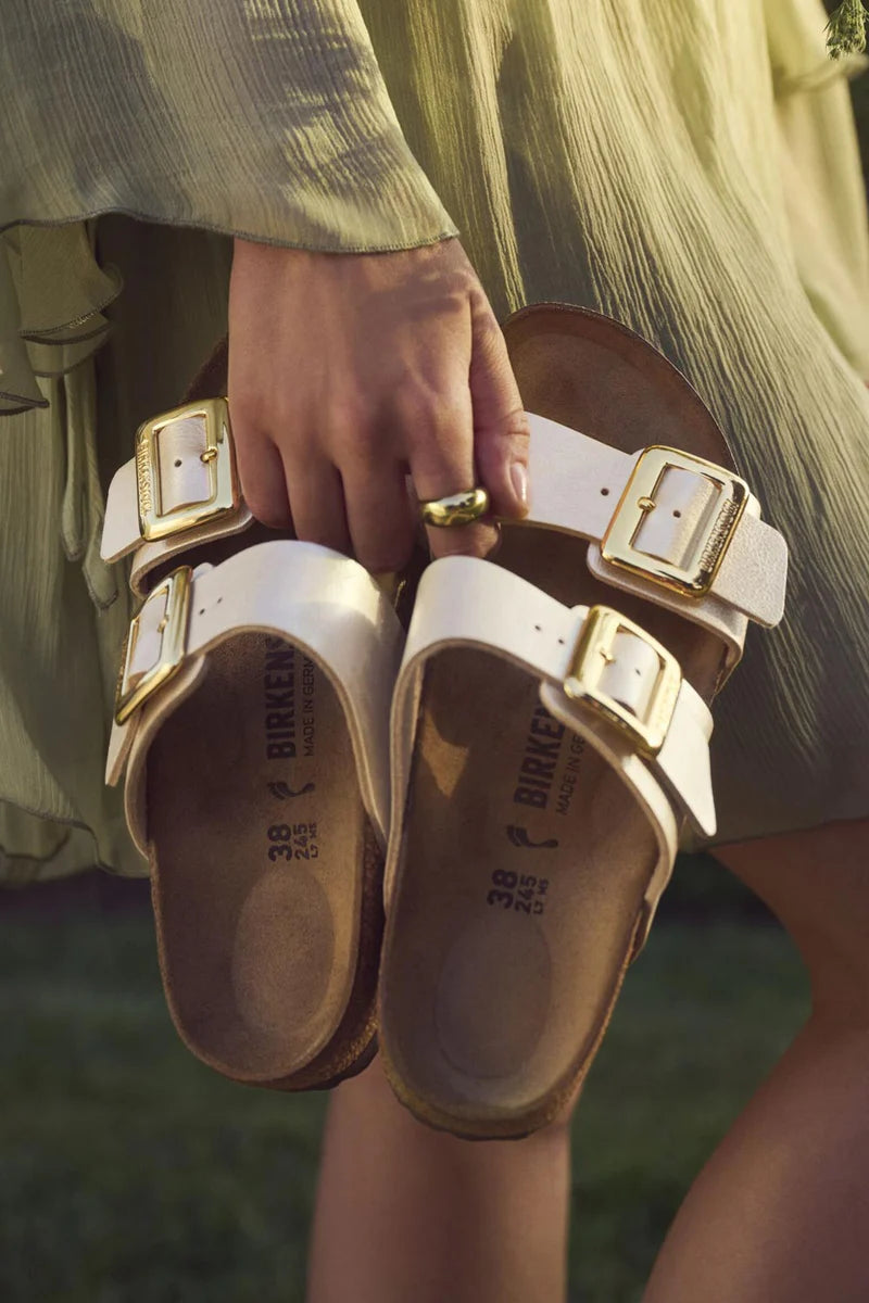 Birkenstock Sydney Luxe Buckle Graceful Pearl White