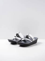 Wolky Tahiti Silver Metallic Leather