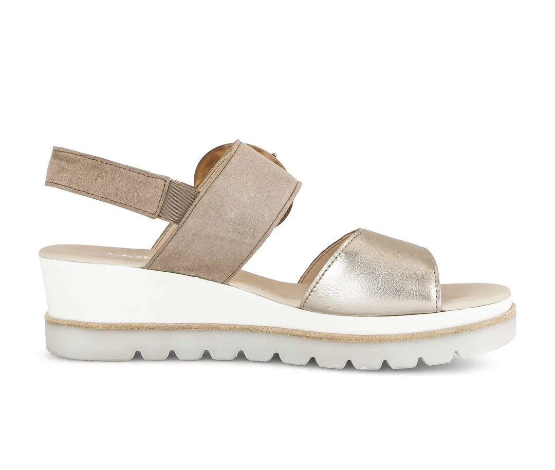 Gabor 645 Sandal Pewter/Rabbit