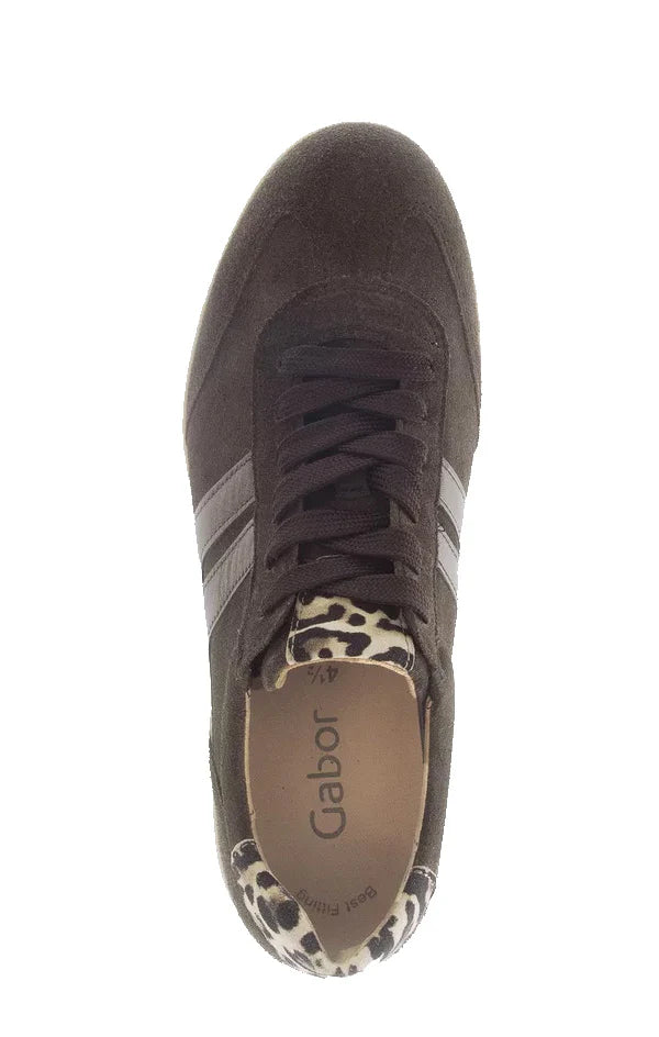 Gabor Retro Sneaker Brown Multi