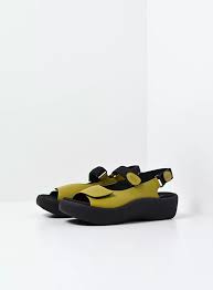 Wolky Jewel Olive Green Leather