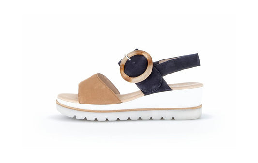 Gabor 645 Sandal Caramel/Navy
