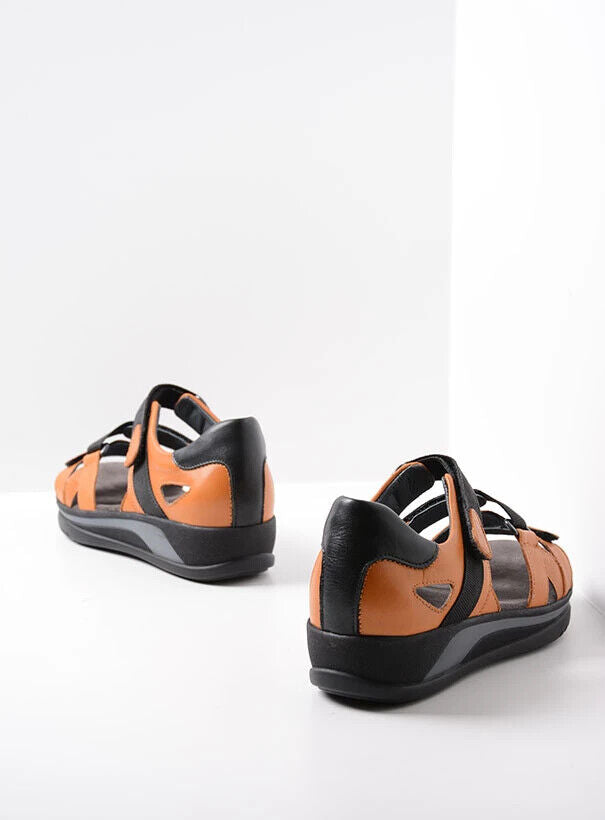 Wolky Desh Orange Leather