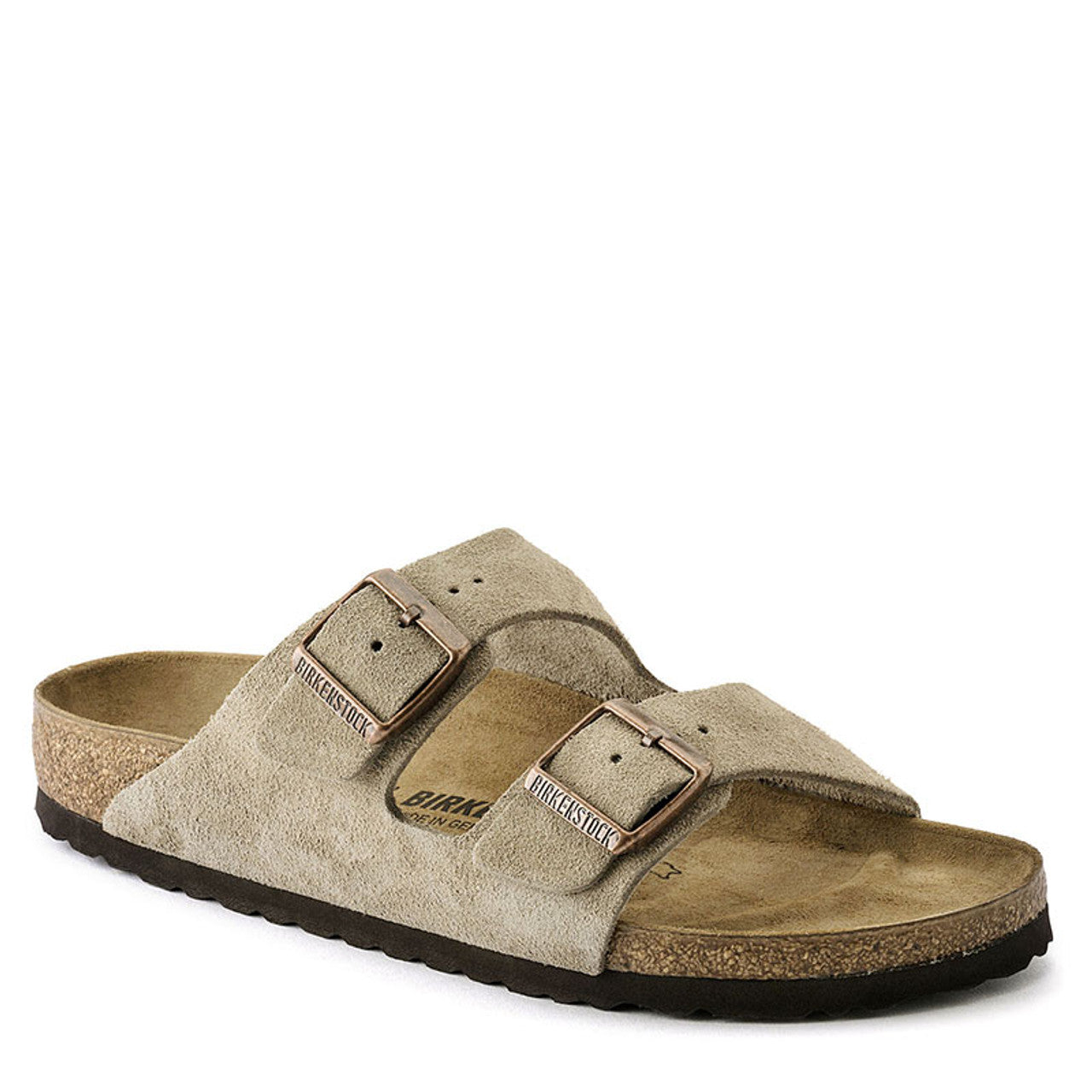 Birkenstock Arizona Taupe Suede Original Footbed