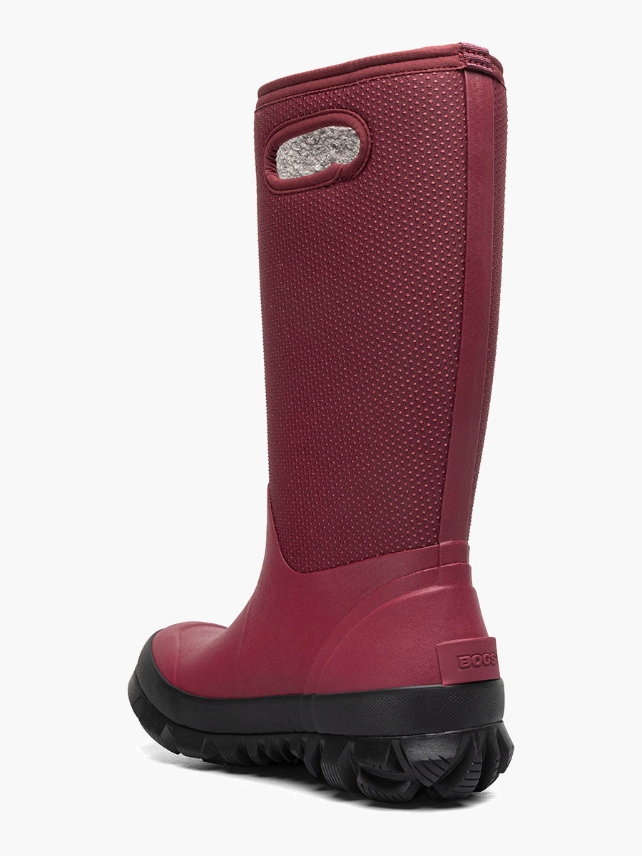 Bogs Whiteout Dots Oxblood