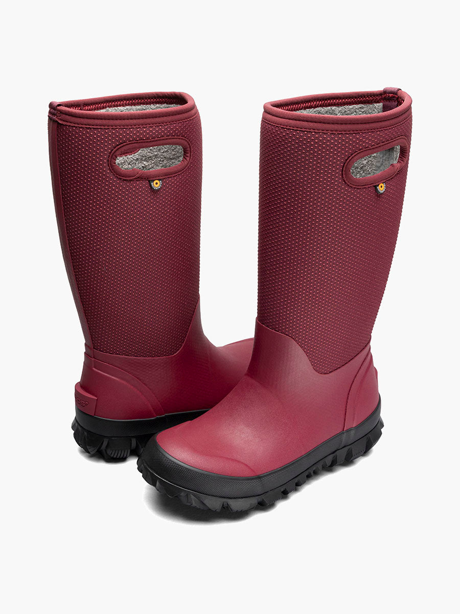Bogs Whiteout Dots Oxblood