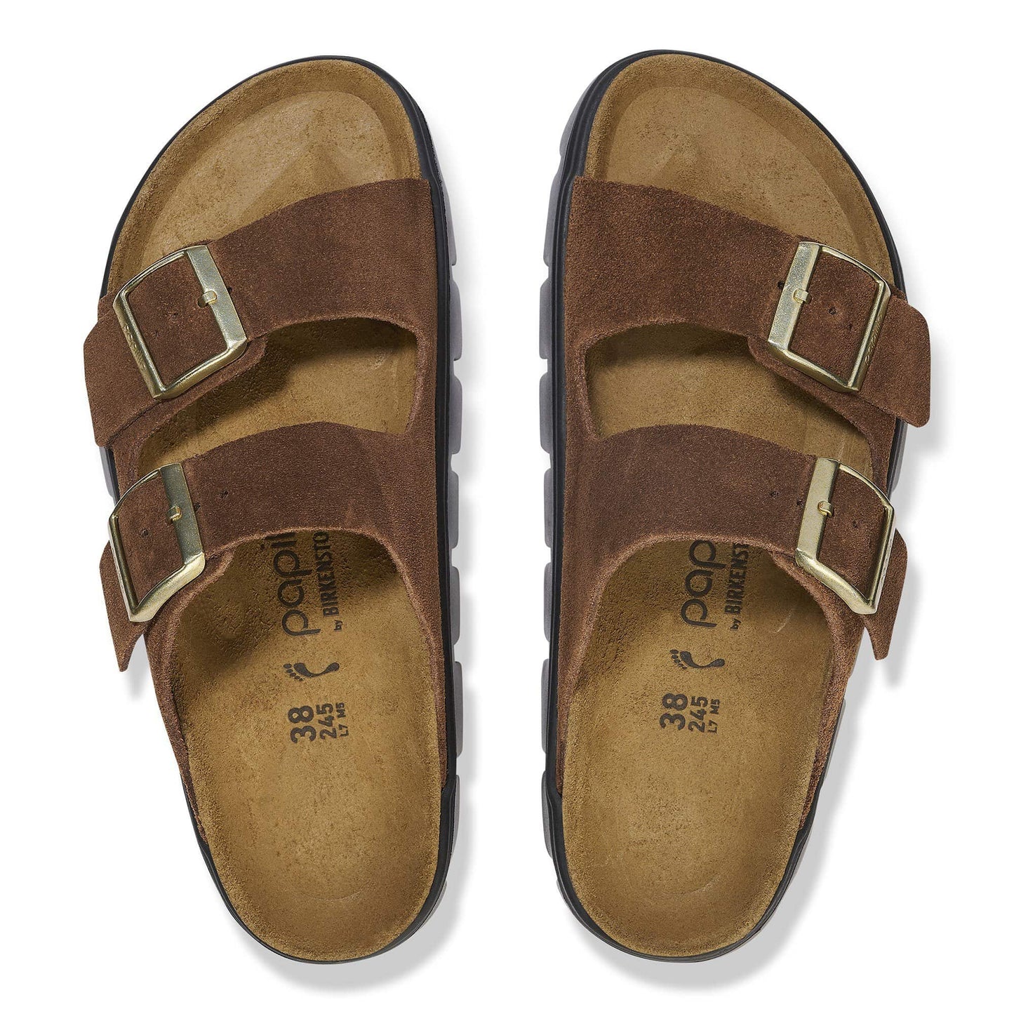 Birkenstock Arizona Chunky Dark Tea Suede