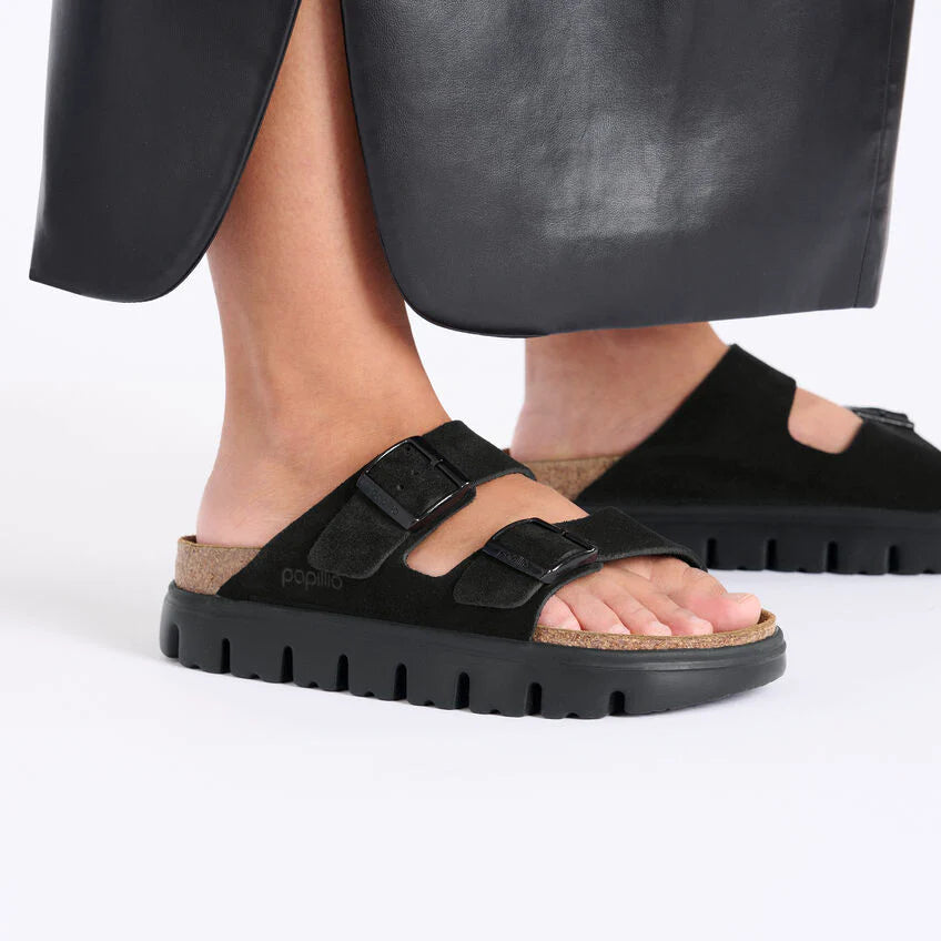 Birkenstock Arizona Chunky Black Suede