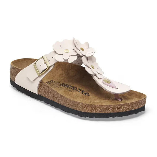 Birkenstock Gizeh Flowers Light Rose Leather