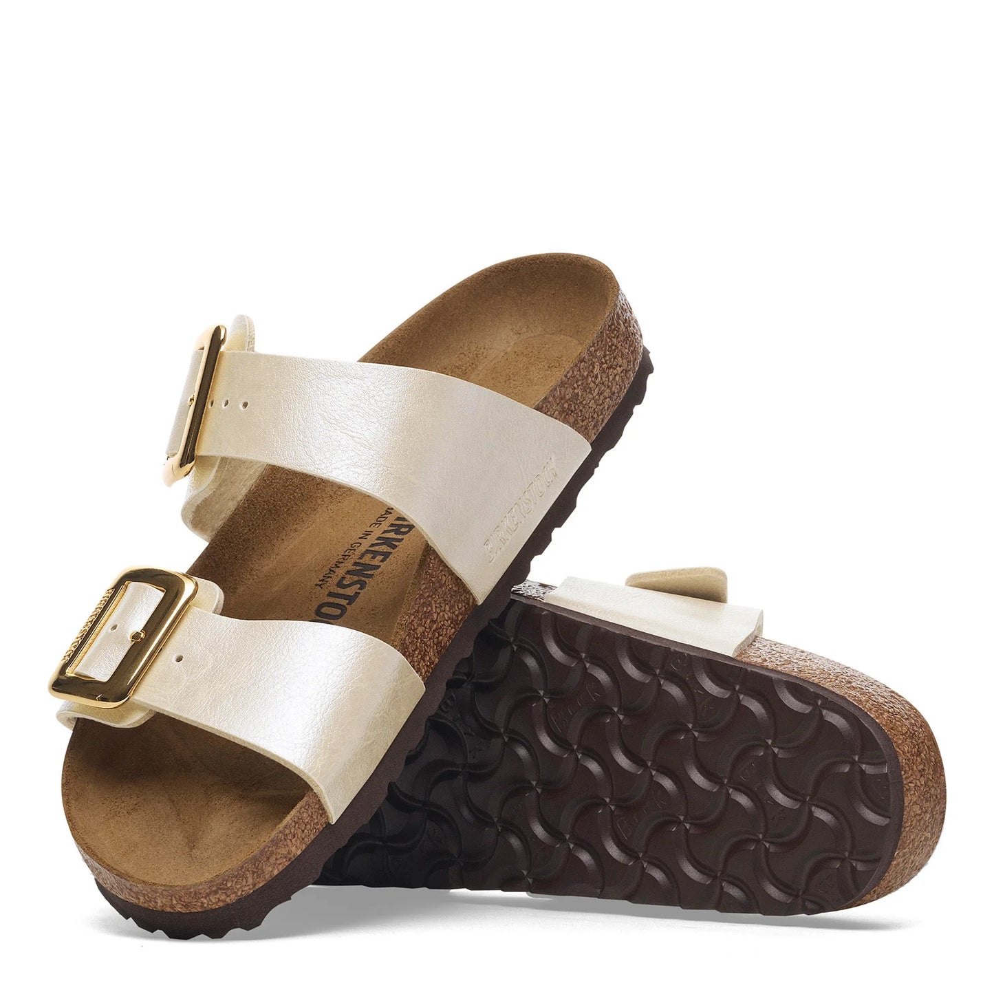 Birkenstock Sydney Luxe Buckle Graceful Pearl White