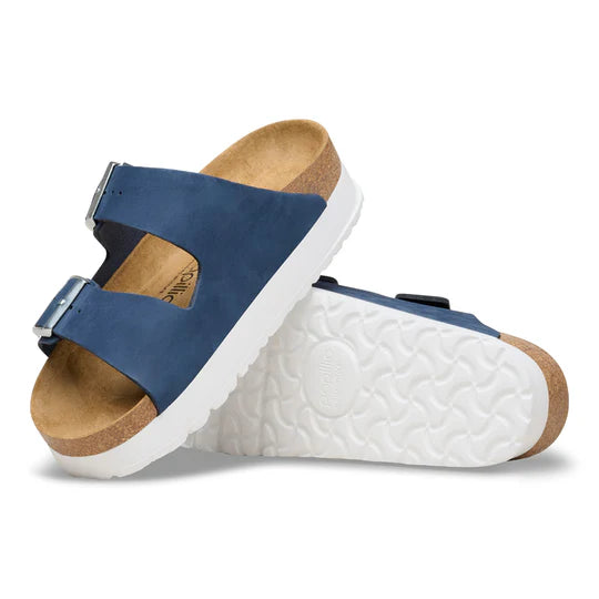 Birkenstock Arizona Flex Platform Navy Nubuck