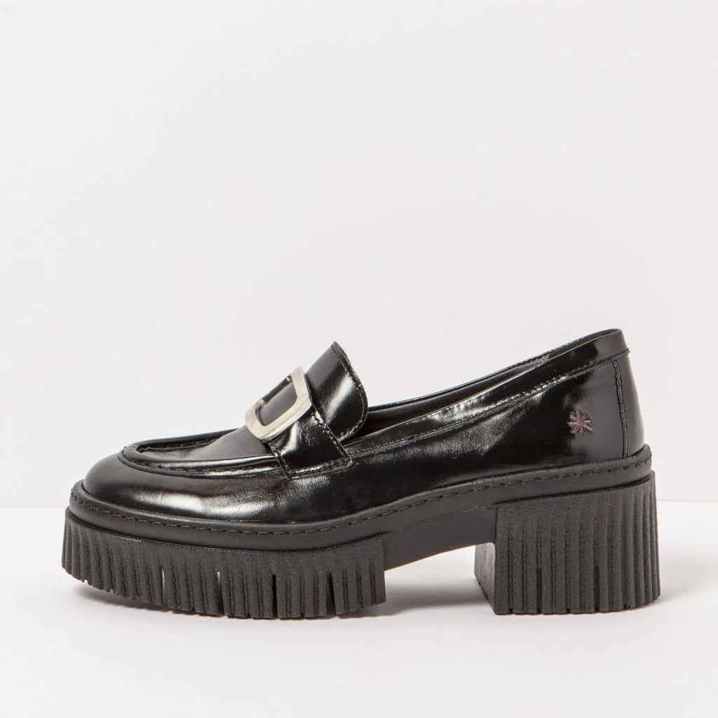 art York 1372 Black Shiny Nappa
