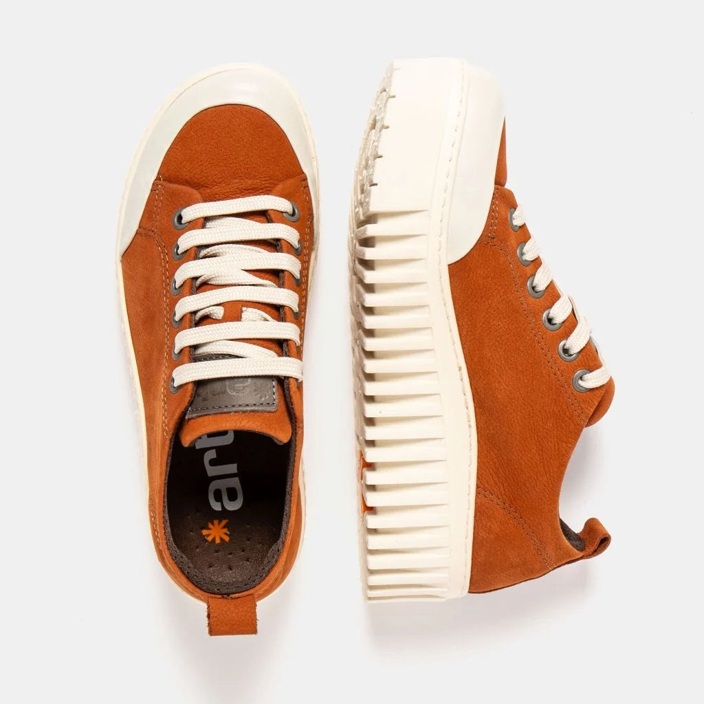 art Brighton 1535 Sneaker Orange Nubuck
