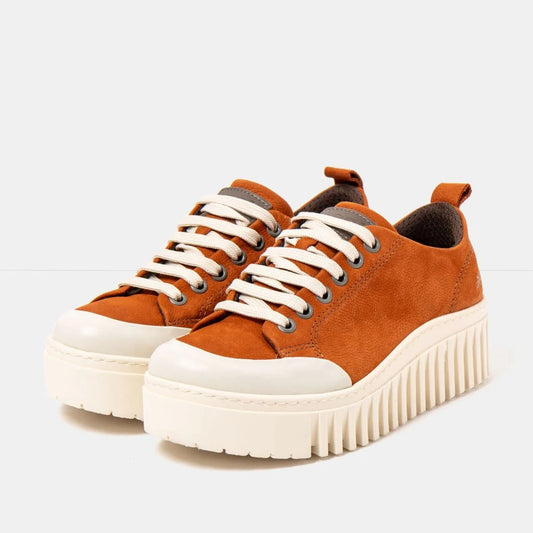 art Brighton 1535 Sneaker Orange Nubuck