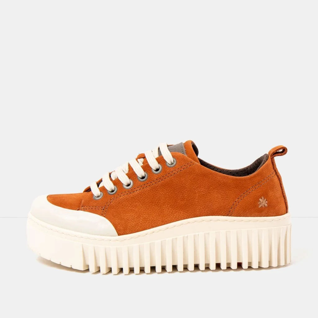 art Brighton 1535 Sneaker Orange Nubuck